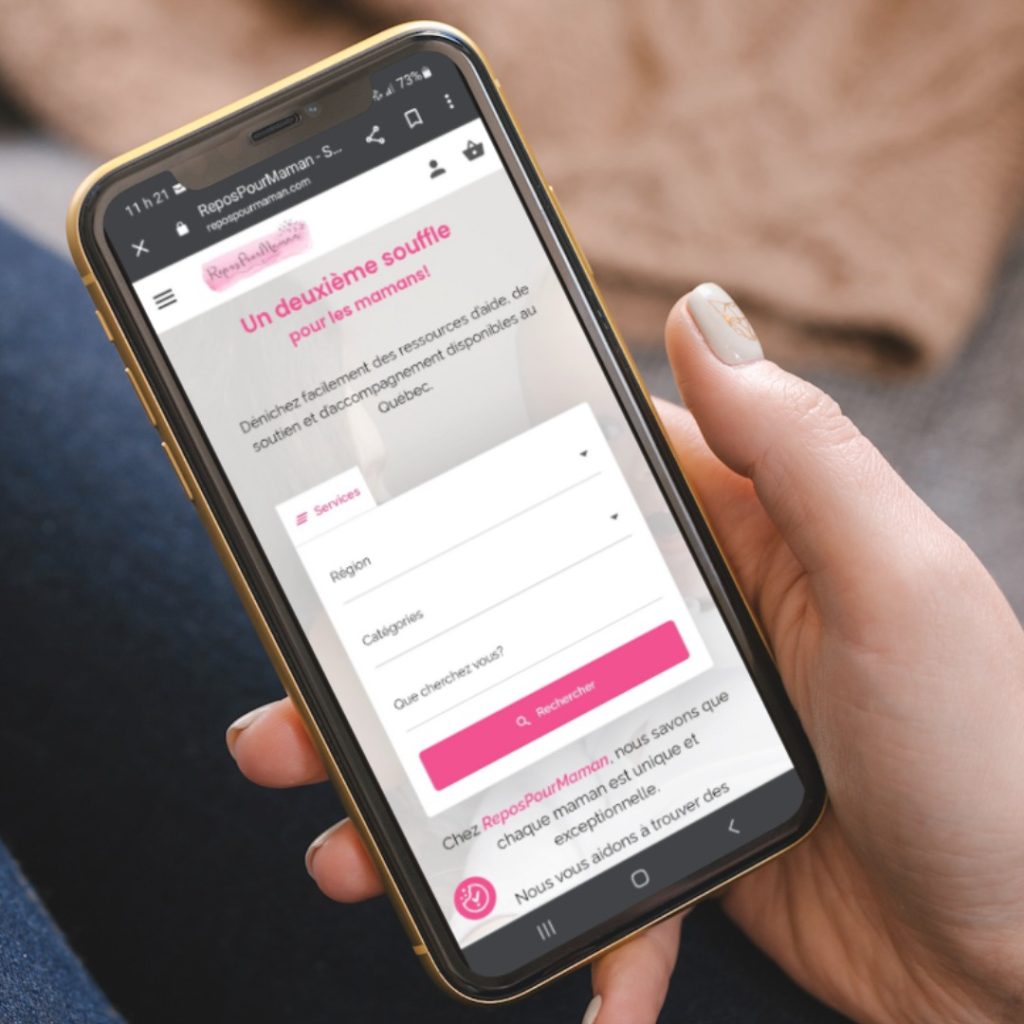 répertoire de ressources pour les mamans du Québec repospourmaman.com