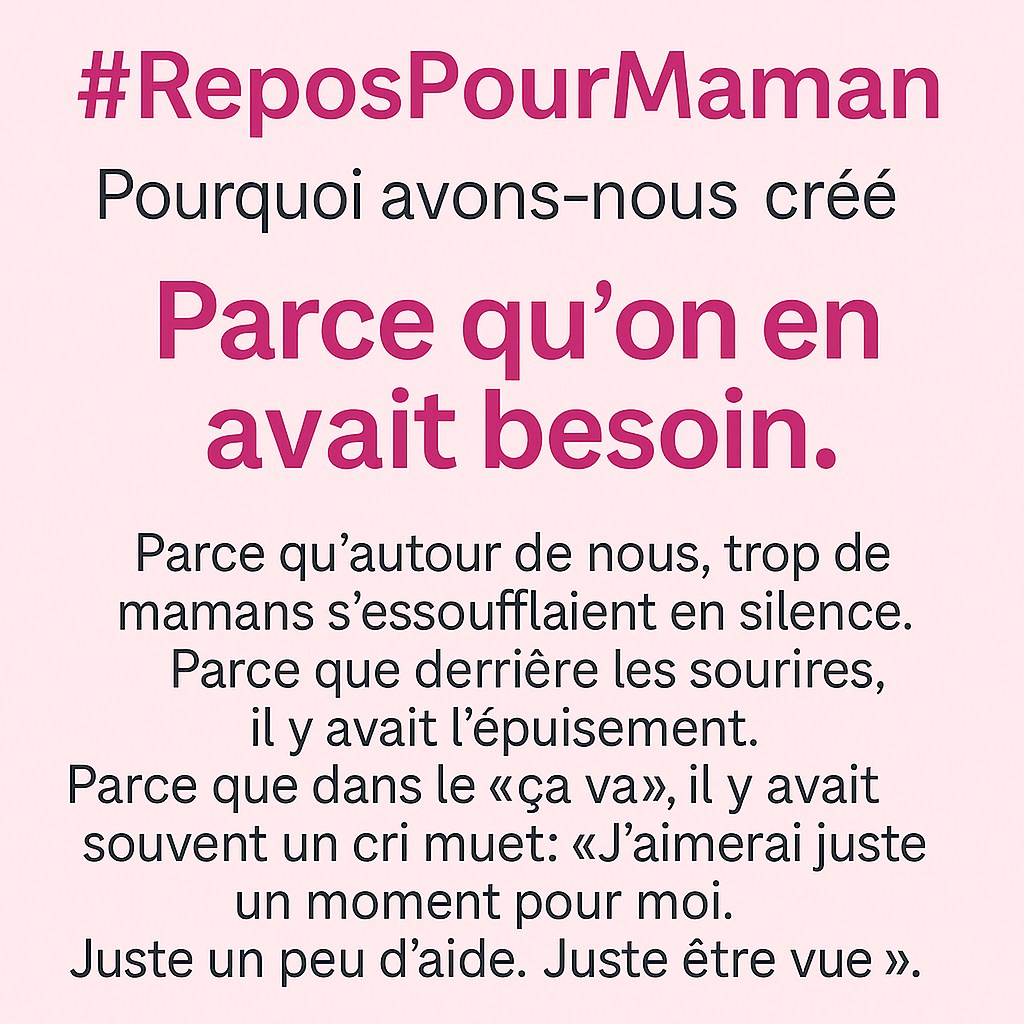 #ReposPourMaman