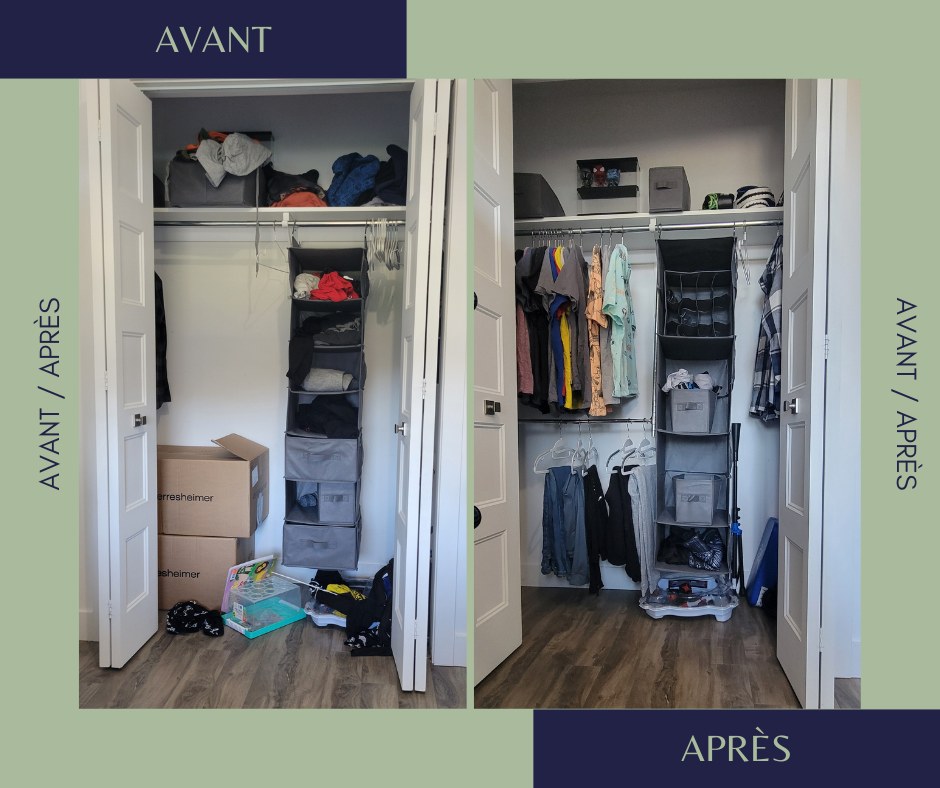 Avant / Après par Bianca Despots, Consultante en organisation