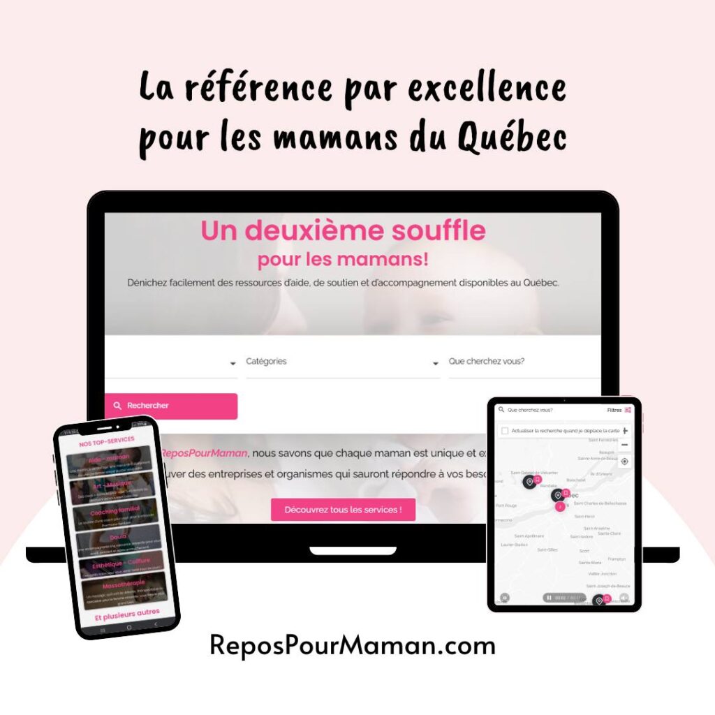 la référence par excellence pour les mamans du Québec repospourmaman.com